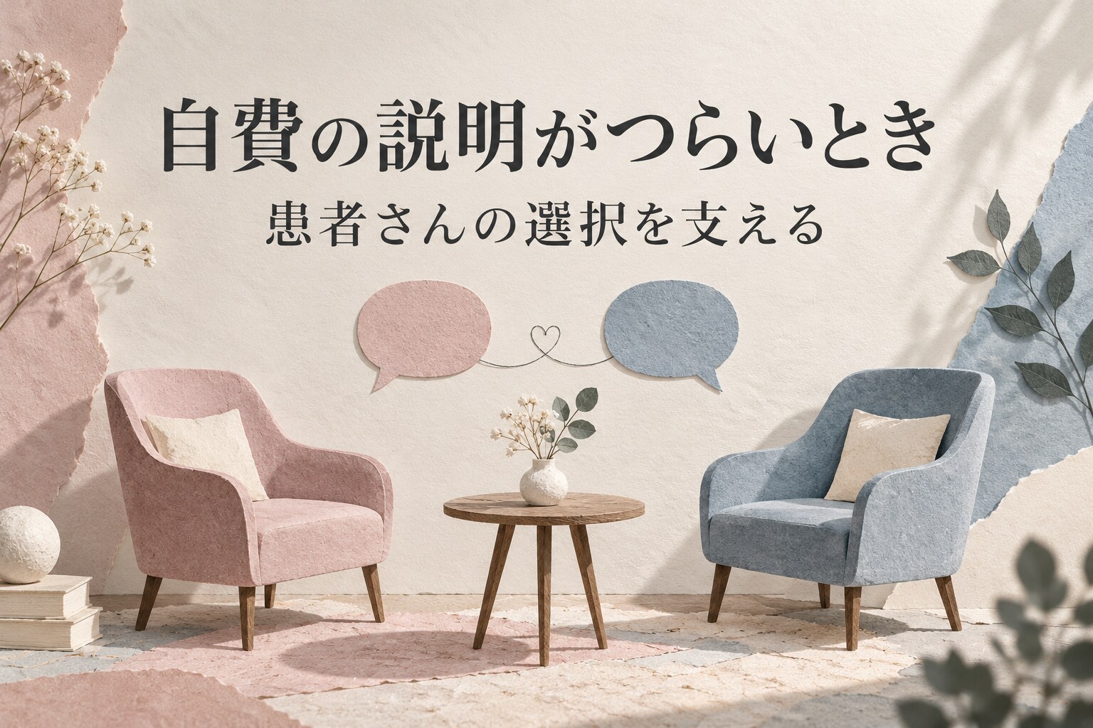 自費の説明がつらいとき、患者さんの選択を支えるというタイトルのイメージ
